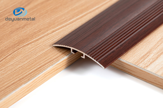 Antislip алюминиевый край пола уравновешивает зерно древесины высоты толщины 35mm 2mm